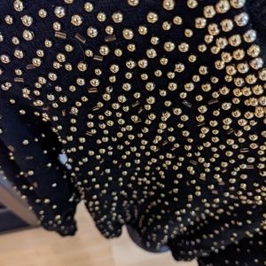 Vintage dazzling black sweater